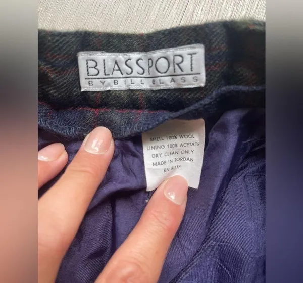Vintage Wool Plaid Pants Size 25 - Image 5