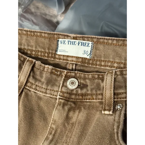 We The Free People Xena High Rise Slim Straight Leg Jeans Boho Western Cowgirl - Image 8