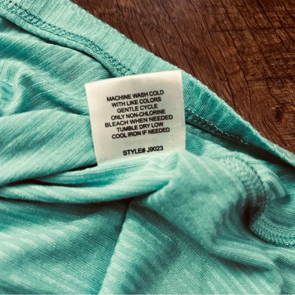 HOOKED UP turquoise teal baby doll top, size M - Image 8