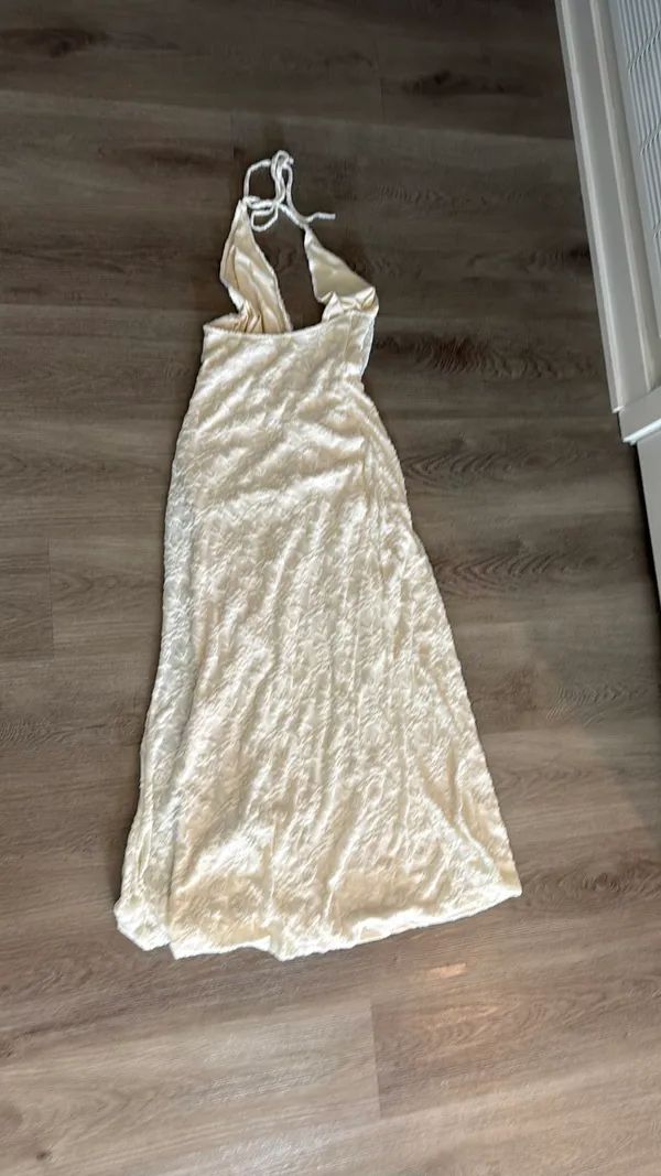 White Sheen maxi dress - Image 3