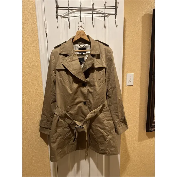 Banana Republic Trench Coat, Sz: XL - Image 2