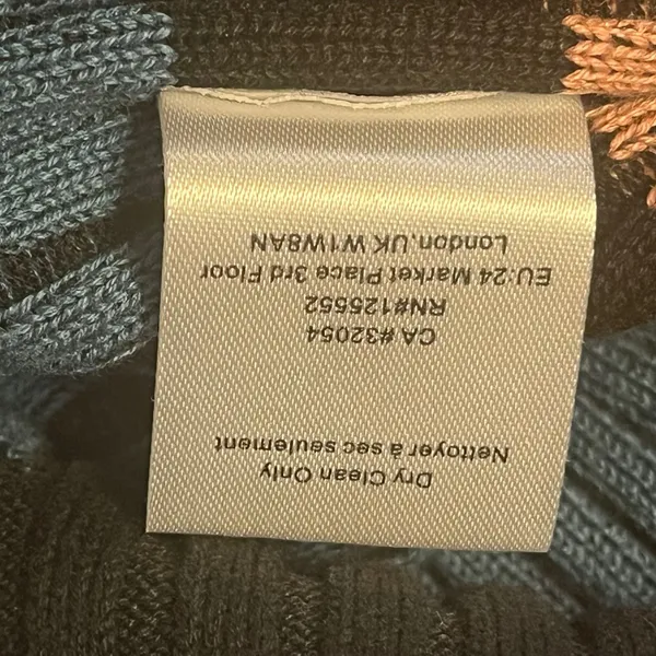 Dolan Lorna Midi Sweater Dress Ribbed Striped‎ XS Multi-Color XS - Image 7