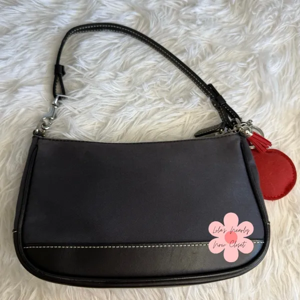 y2k COACH Vintage Mini Demi Hampton 7769 Mini Purse Shoulder Bag - Image 2