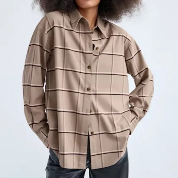 Babaton Plaid Flannel Button Up‎ - Image 2