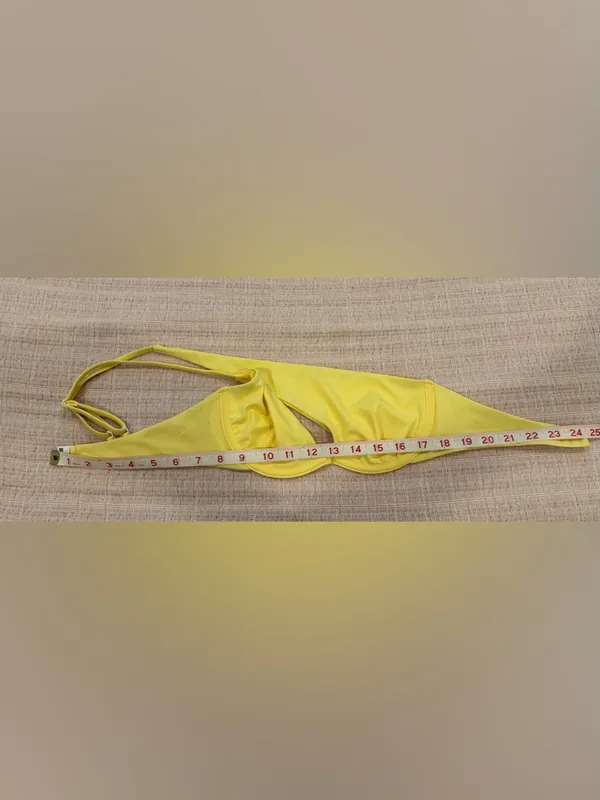 Onia yellow bikini top with tie dye bottoms size Small‎ - Image 10