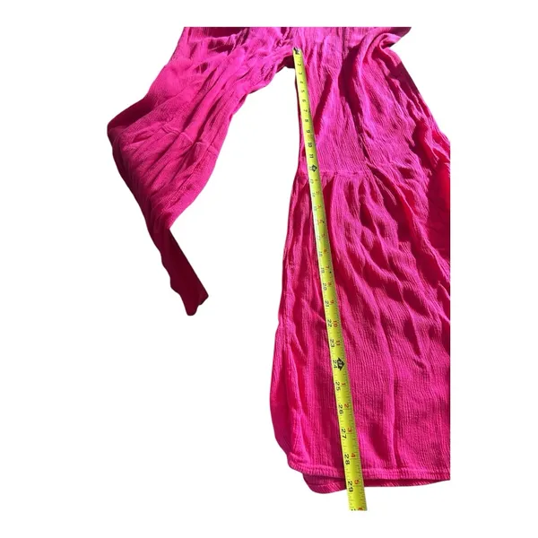 Hot pink bell bottoms hippie boho pants Medium - Image 8