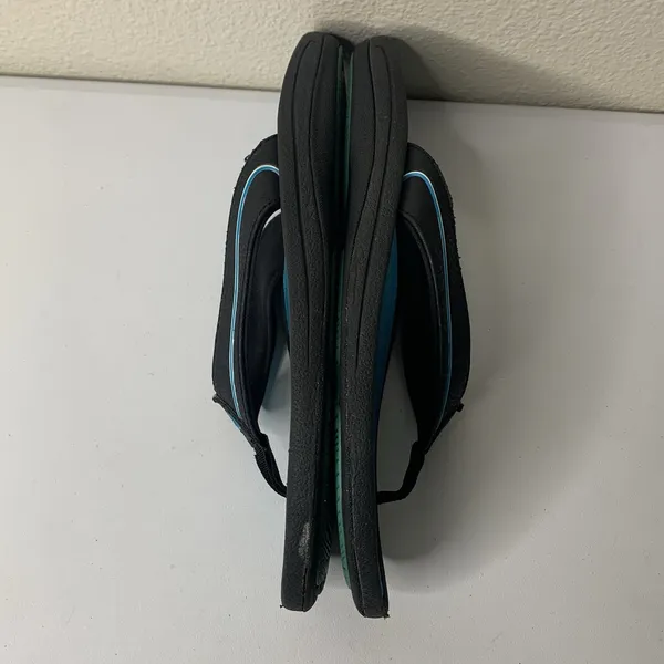 Olukai Bright Blue Black Sandals Flip Flops Women’s Sz 8 *See Note - Image 4
