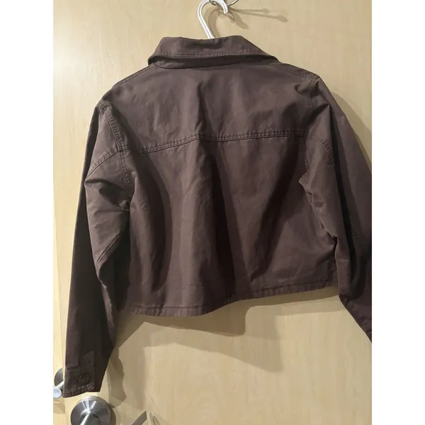 BDG Jacket Women's Medium Brown Luca Canvas Heavyweight Workwear Zip NEW $109 - Image 5
