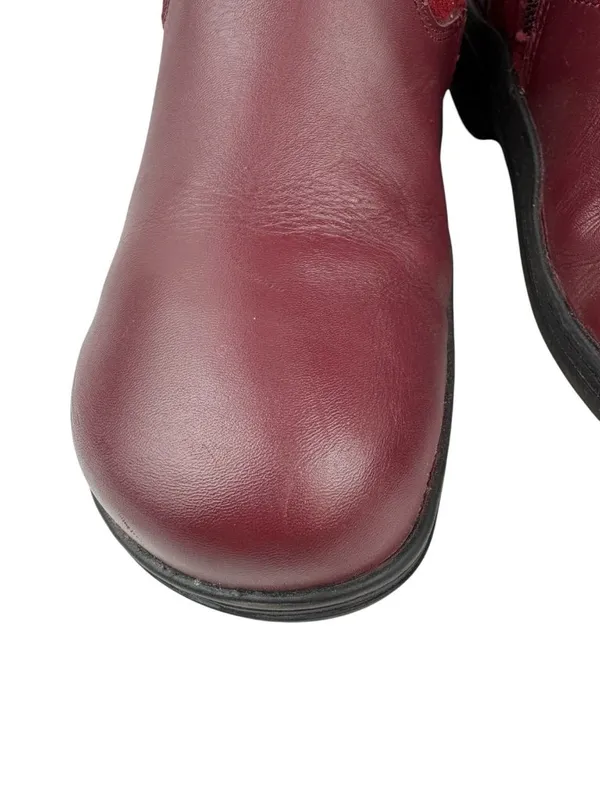 Alegria Kris Boots Womens Size 36/5-5.5 Red Leather Mid Calf Comfort Fall Winter - Image 3
