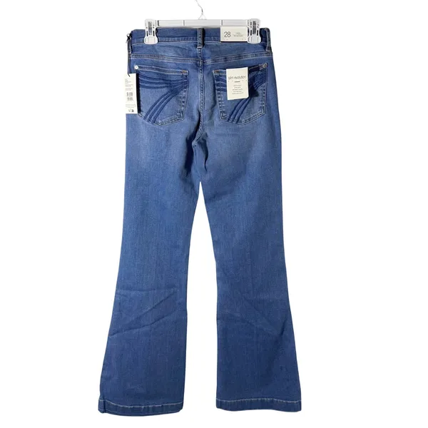 NWT 7 For All Mankind Tailorless Dojo Wide Leg‎ Trouser Jeans Mid Rise 28 - Image 7