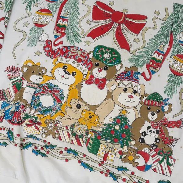 Vintage 80s Holiday Time Christmas Sweatshirt - Image 6
