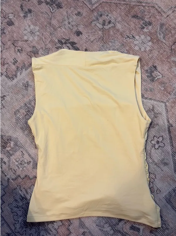 Butter yellow square neck top Size XS - Image 4