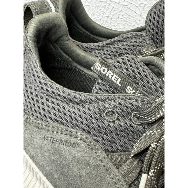 Sorel Out N About Plus Lace Sneakers | Olive Green Waterproof | Women's size 8.5 - Image 3