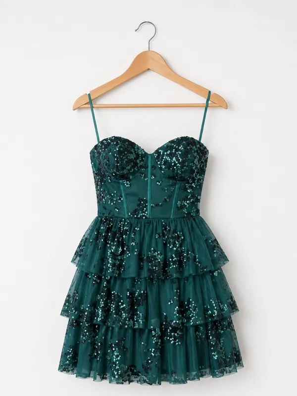 LULUS Sexy FLoral Wedding Prom Cocktail Party Flirty Sparkly Mini Dress - Image 7