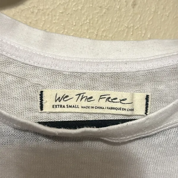 Free People We The Free Beachy Keen Embroidered Tee‎ Size XS - Image 7