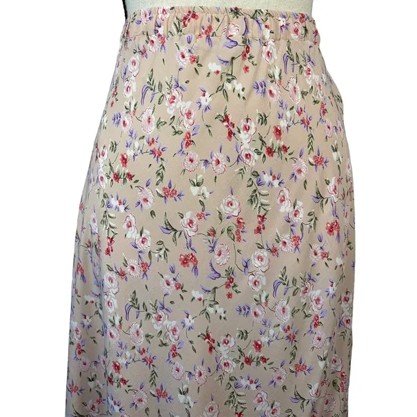 Carol Anderson Collection Vintage 90s Floral Maxi Skirt | Cottagecore Prairie - Image 11