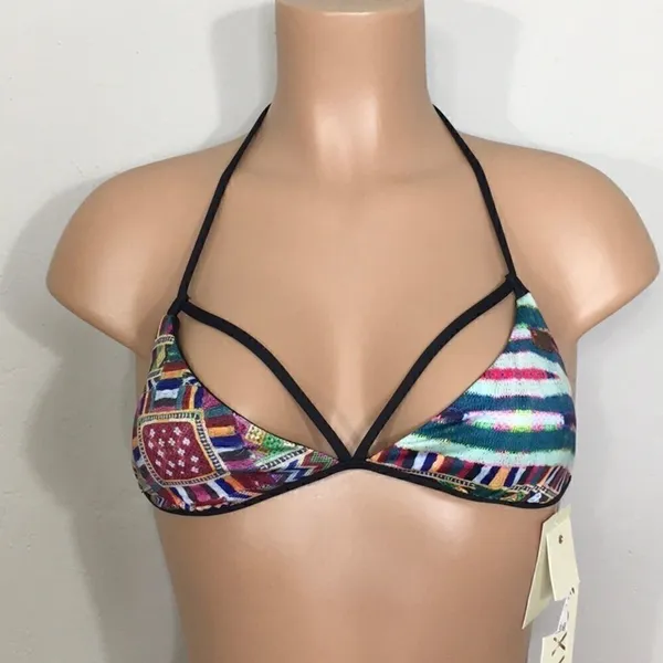 ROXY reversible multicolored bikini top. NWT - Image 4