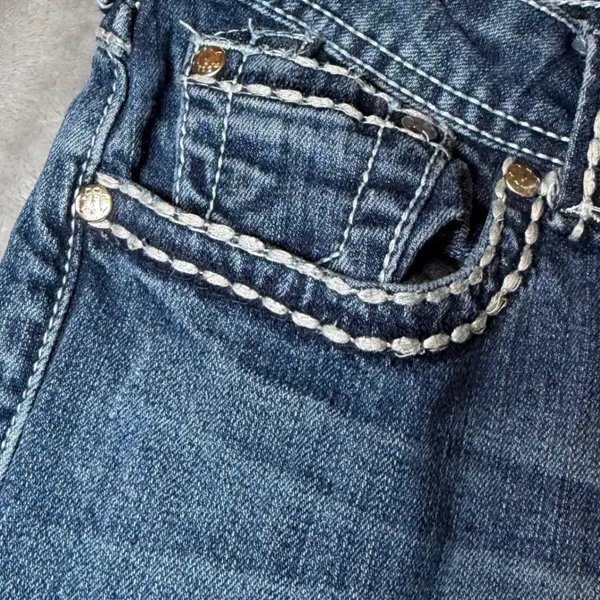 Cowgirl Tuff Womens Size 31x33 Glamor Bootcut Jeans Blue Denim Stretch Western - Image 16