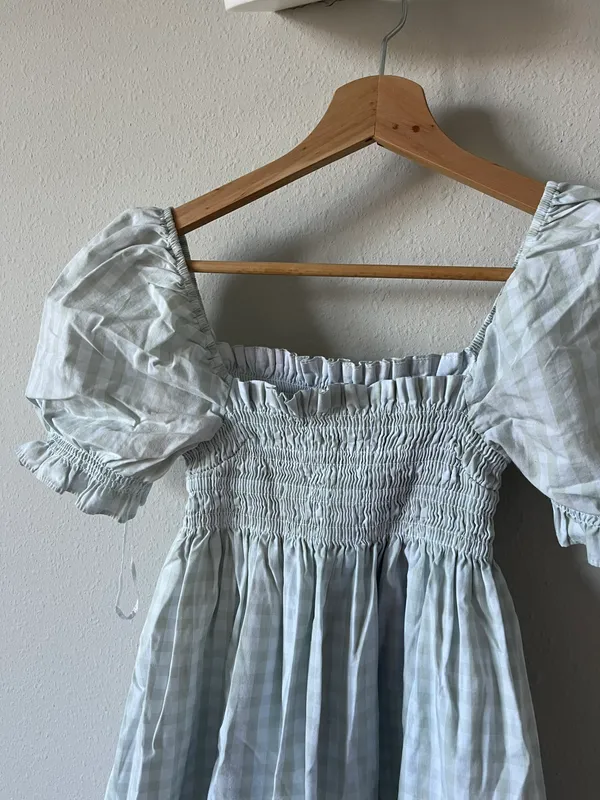 Abercrombie green checkered dress - Image 2