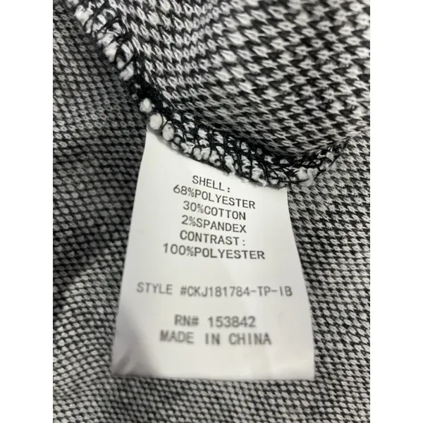 Womans Mellowday Size 3X White Black Open Front Cardigan Coat - Image 4