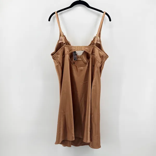 Victoria's‎ Secret XL Bronze Sequin Floral Underwire Slip Dress Gold Embroidery - Image 7