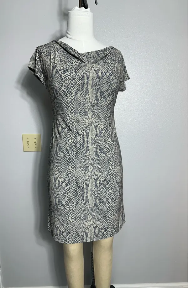 Vintage Women's Dress Reversible Size M Animal Print Lightweight Sleeveless - Image 8