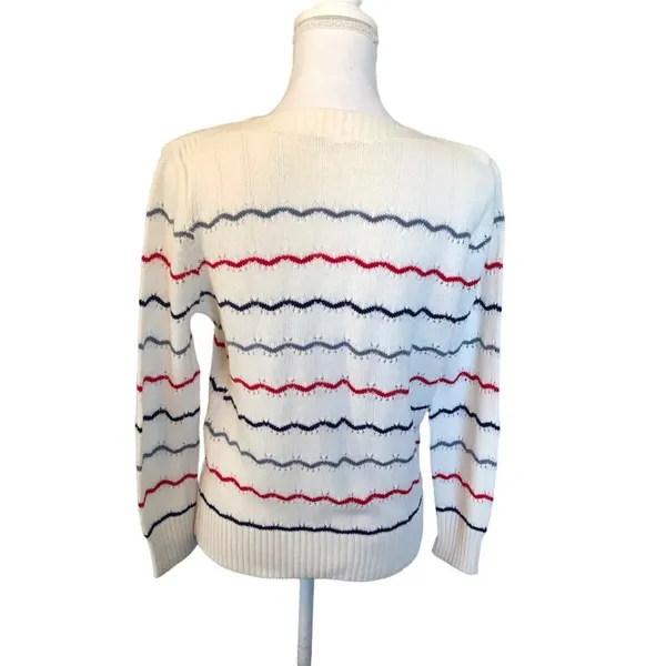 Vintage Boat Neck Sweater Womens M? Used - Image 6