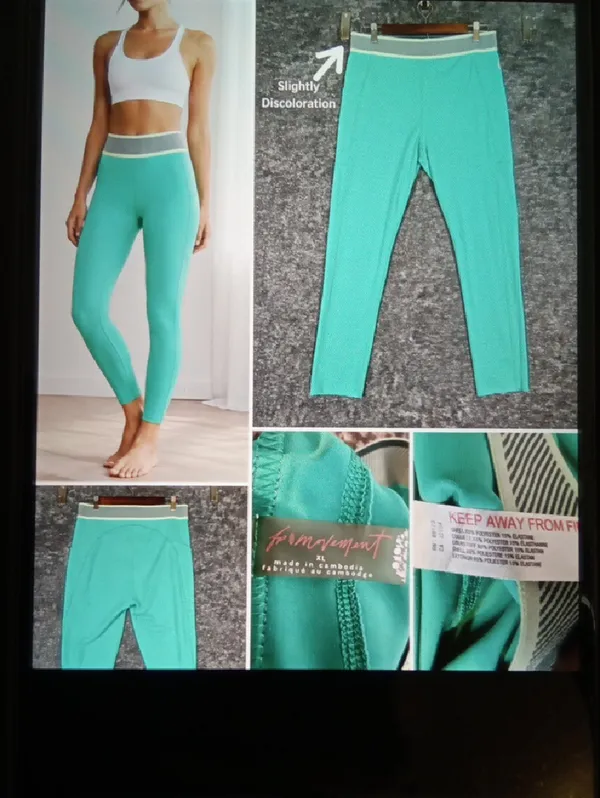 Free People Movement Leggings Athletic Yoga Performance Ankle Womens XL - Image 2