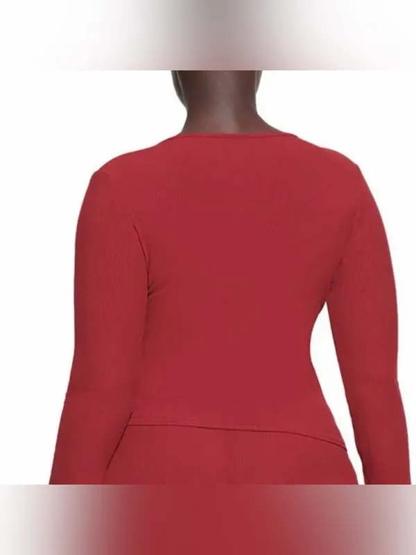 Skims soft lounge brick long sleeve keyhole top NWT large - Image 2