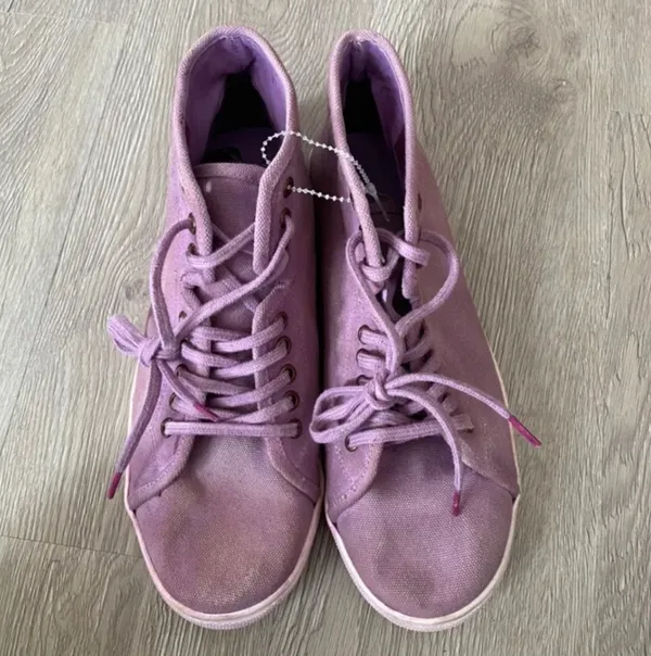 Free People River Run Distressed High Top Sneaker - Image 4