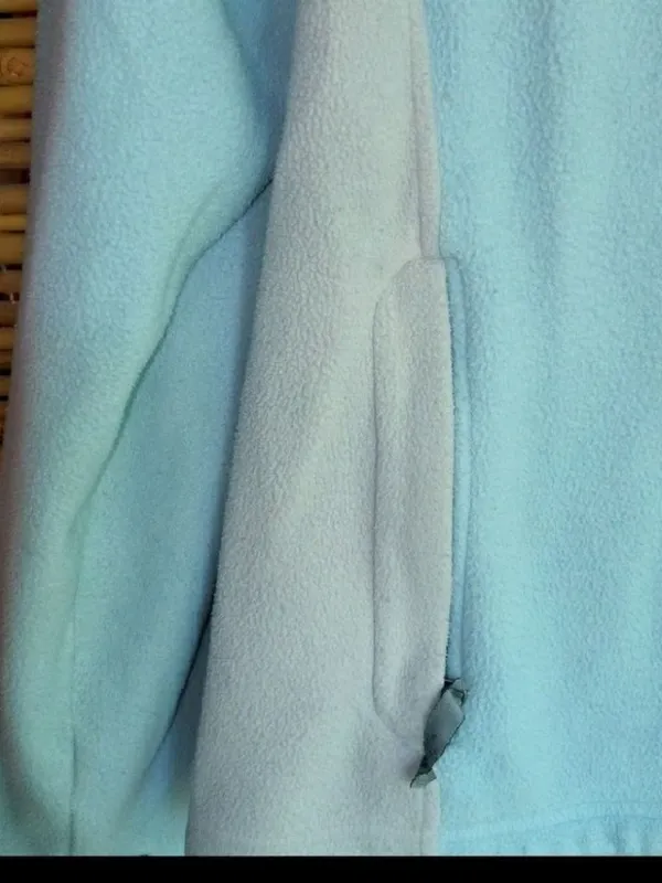 The North Face M Ice Blue Gray Fleece Jacket - Image 4
