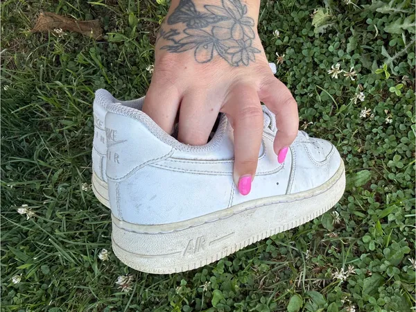 Nike Air Force 1 Low Triple White Leather Sneakers Women’s - Image 12