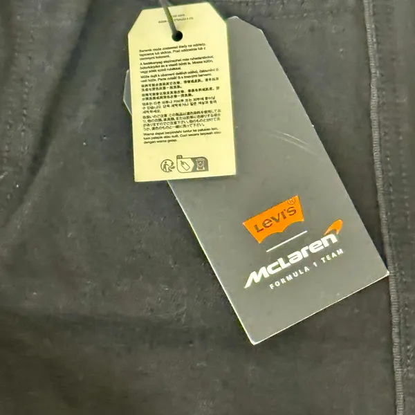 Levi's x McLaren Speed Baggy Jeans Black Formula 1 Racing Womens Sz 31 - Image 16