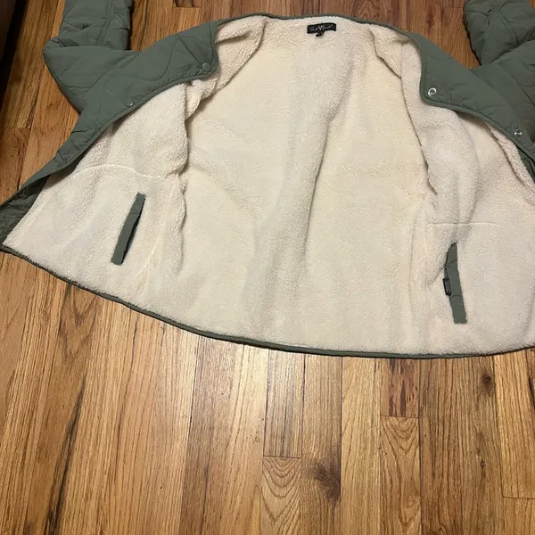 Velvet Heart Quilted Puffer Jacket - Gray - Image 4