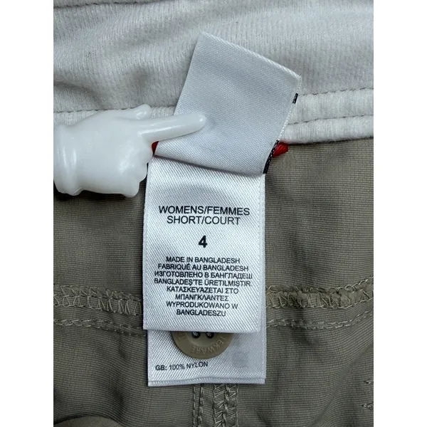 The North Face Shorts Women's 4 Dune Beige AXNT Nylon Hiking Cargo Outdoor - Image 10