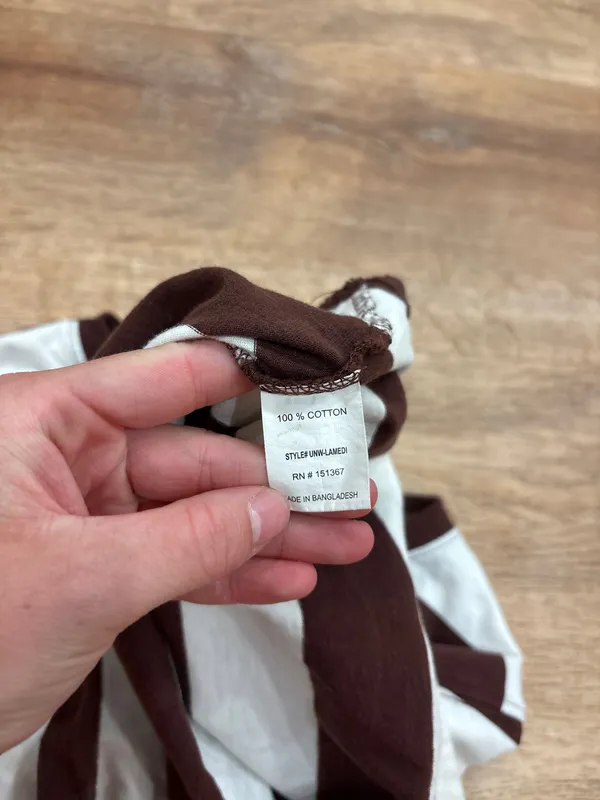Urban nation brown and white tee - Image 4