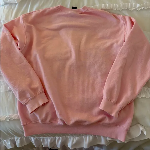 Sweet Claire SMILEY FACE PINK SWEATSHIRT - Image 2