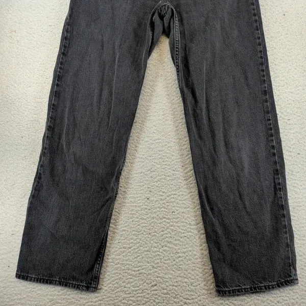 Levis Premium Dad Jean‎ Washed Black High Rise Straight Leg Denim Women's 27x30 - Image 8