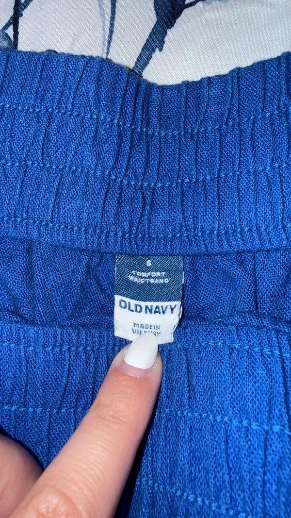 Old Navy Blue Linen Shorts - Image 2