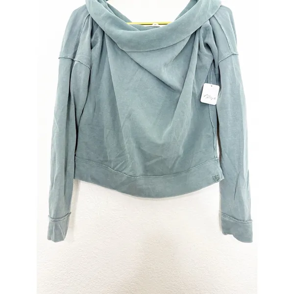 Free People We The Free Not The Same Tee Medium NWT Long Sleeve Off Shoulder - Image 10