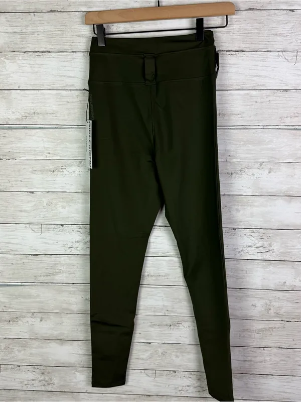 girlfriend collective Green High-Rise Compression Leggings Size Small - Image 4