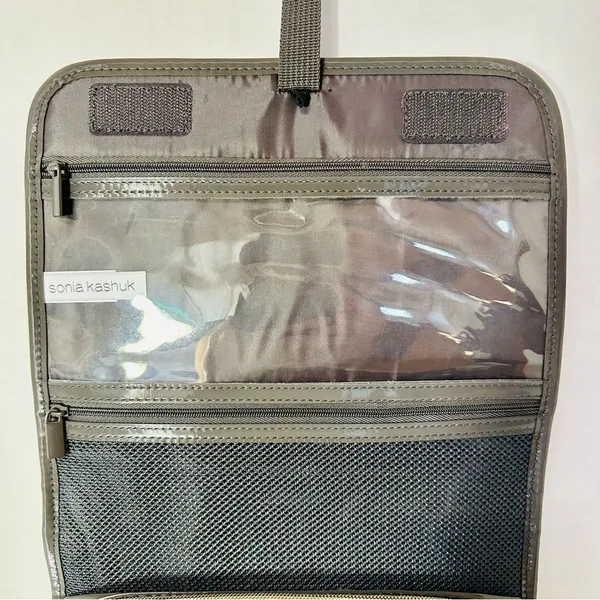 Sonia Kashuk Hanging Travel Case - Gray Patent Finish NWT - Image 5
