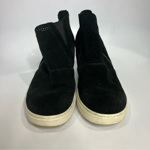Sofft Bellview black suede‎ wedge sneakers booties women’s size 10 casual - Image 3