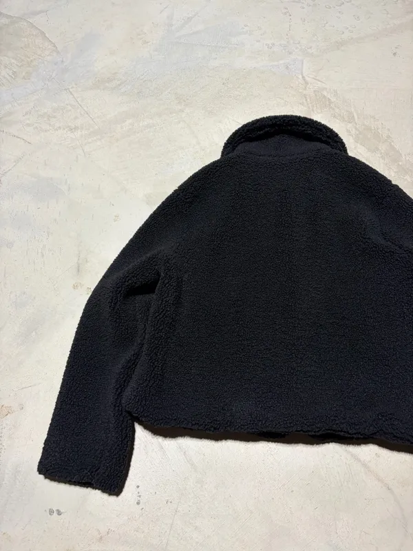 ZARA Black teddy Sherpa Jacket small - Image 9