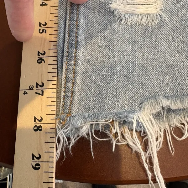 BDG Urban Outfitters Women's Cowboy Jean‎ Blue Size 29 Chewed Hem - Image 12