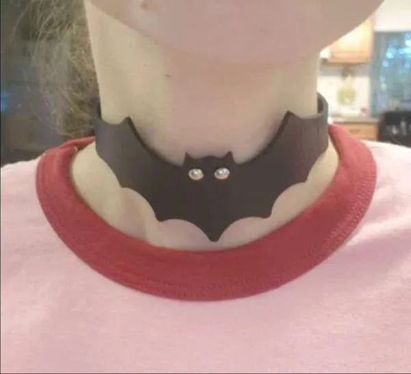 Vampire Bat Chocker Black Halloween New - Image 4