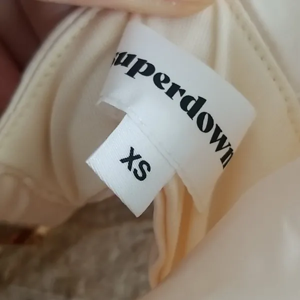 Superdown Rina Cut Out Mini Dress Blush Pale Pink Sz XS NWT Club Sexy - Image 5