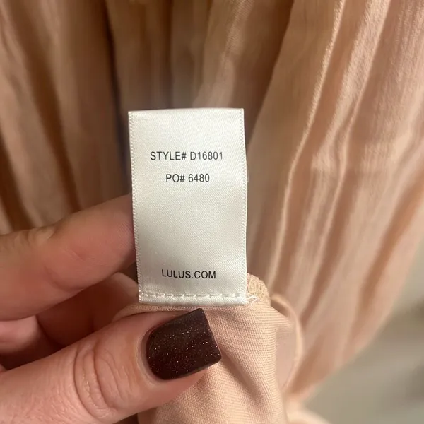 ✨Lulus Giza Blush Pink Embroidered Sz XLarge Maxi Dress✨ - Image 9