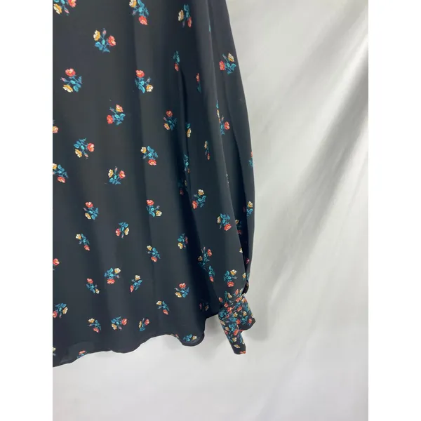 Ann Taylor Loft Flowy Long Sleeve Floral Blouse Size Medium - Image 3