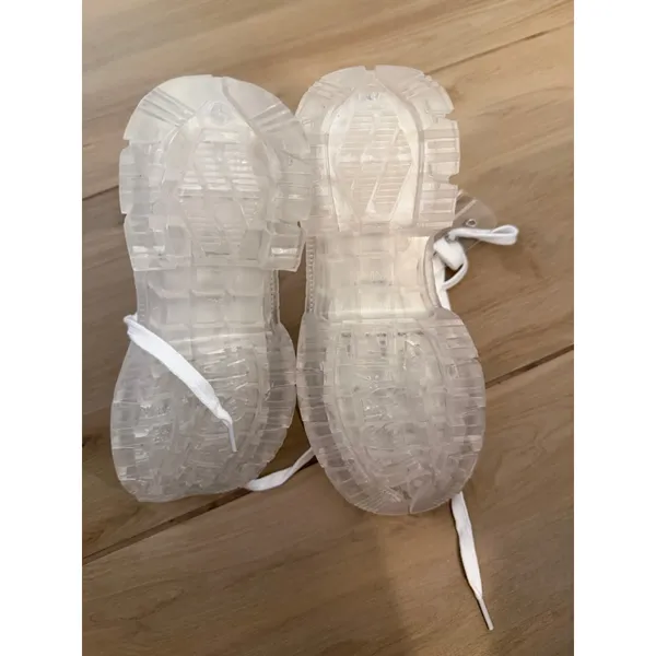 NEW Crystal Clear Boots Platform Lace Up Transparent 7 - Image 5